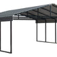 Arrow Carport, 20 ft. x 20 ft. x 7 ft. Charcoal 20' x 20' x 7'