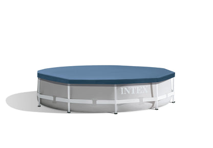 Intex Couverture de piscine ronde en métal, bleu, 10 pieds