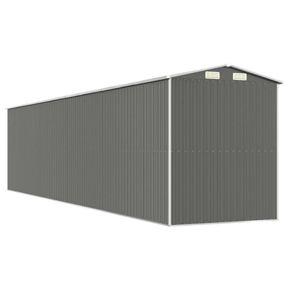 GOLINPEILO Metal Outdoor Garden Storage Shed, Large Steel Utility Tool Shed Storage House, Steel Yard Shed with Double Sliding Doors, Utility and Tool Storage, Light Gray 75.6"x336.6"x87.8" 75.6"x336.6"x87.8"