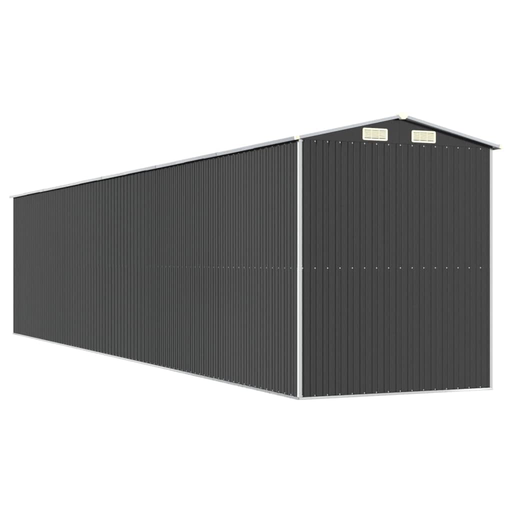 GOLINPEILO Metal Outdoor Garden Storage Shed, Large Steel Utility Tool Shed Storage House, Steel Yard Shed with Double Sliding Doors, Utility and Tool Storage, Anthracite 75.6"x369.3"x87.8" 75.6"x369.3"x87.8"