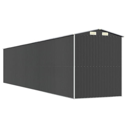 GOLINPEILO Metal Outdoor Garden Storage Shed, Large Steel Utility Tool Shed Storage House, Steel Yard Shed with Double Sliding Doors, Utility and Tool Storage, Anthracite 75.6"x369.3"x87.8" 75.6"x369.3"x87.8"