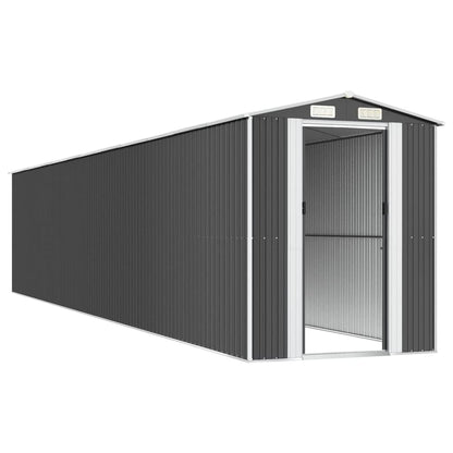 GOLINPEILO Metal Outdoor Garden Storage Shed, Large Steel Utility Tool Shed Storage House, Steel Yard Shed with Double Sliding Doors, Utility and Tool Storage, Anthracite 75.6"x402"x87.8" 75.6"x402"x87.8"