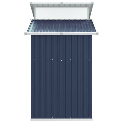 GOLINPEILO Abri de jardin extérieur en métal, grand hangar à outils utilitaire en acier, abri de jardin en acier avec doubles portes coulissantes, rangement utilitaire et outils, anthracite 106,3"x51,2"x82,1" 106,3"x51,2"x82,1" 