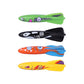 ZHFUYS Pool Toy,Underwater Swimming Toy Throwing Diving Torpedo Shark,4 Pack Multicolor-4