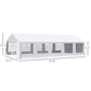 Outsunny 20' x 32' Large Outdoor Carport Canopy Party Tent with Removable Protective Sidewalls & Versatile Uses, White 32' x 20'