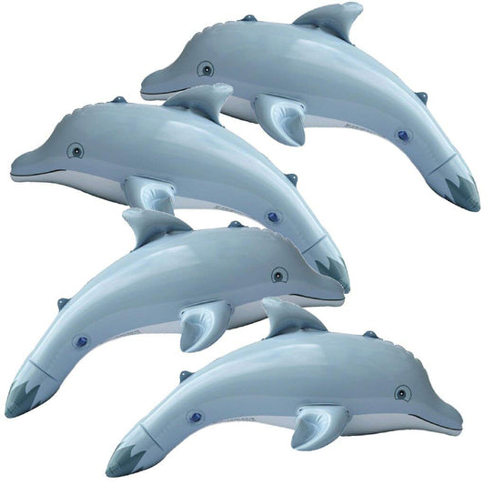 Jet Creations Inflatable Animals Dolphin 20" Long Best for Party Pool Supplies Favors Gifts for Kids & Adults an-DOL4, Multi