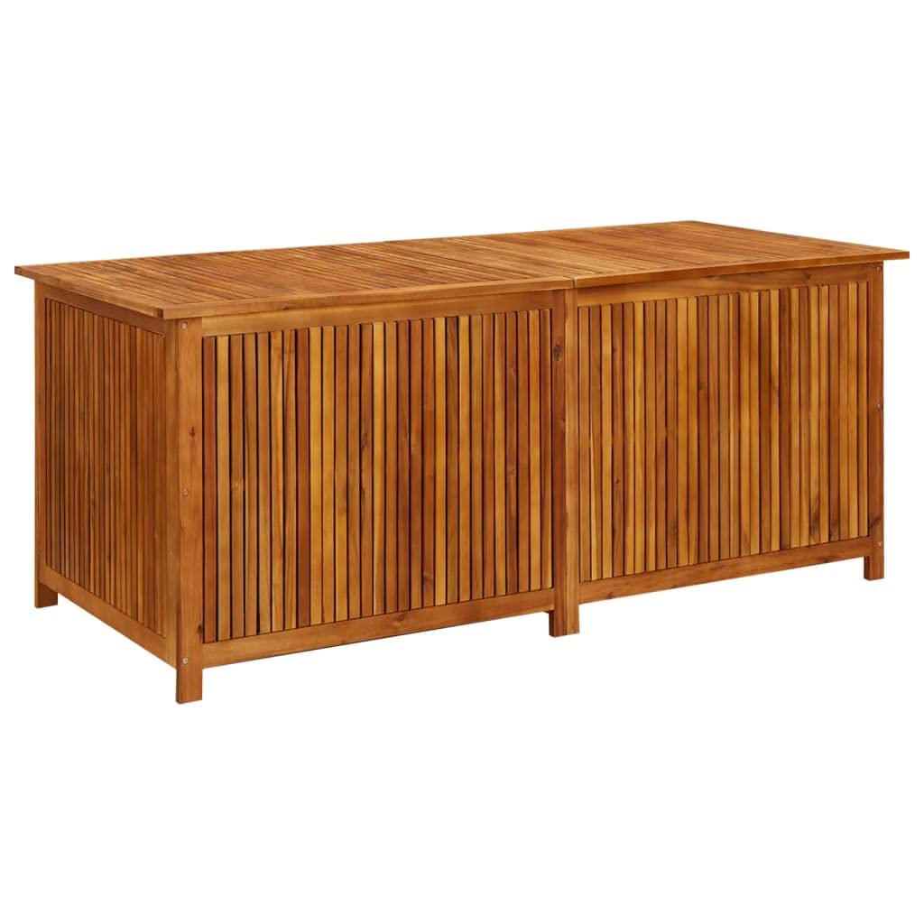 GOLINPEILO Solid Wood Outdoor Storage Bench,Solid Acacia Wood Garden Deck Box Patio Storage Box with Liftable Top Outdoor Wooden Storage Container for Patio,Backyard,Poolside, 68.9"x31.5"x29.5" 68.9"x31.5"x29.5" Solid Acacia Wood