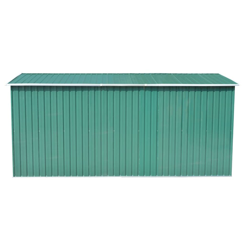 GOLINPEILO Metal Outdoor Garden Storage Shed, 101.2" x 154.3" x 71.3" Steel Utility Tool Shed Storage House, Steel Yard Shed with Double Sliding Doors, Utility and Tool Storage for Garden Patio,Green 101.2" x 154.3" x 71.3" Green