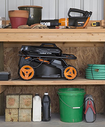 Worx WG779 Tondeuse à gazon sans fil 40 V Power Share 4,0 Ah 14 po (piles et chargeur inclus) Piles 14 po 40 V 4,0 Ah incluses 