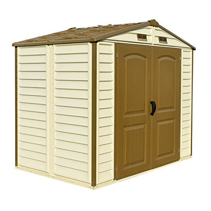 Duramax 30115 StoreAll Vinyl Storage Shed, Offwhite/Brown