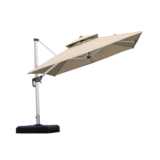 Patio Umbrella Outdoor Square 9ft Beige