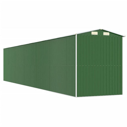 GOLINPEILO Abri de jardin extérieur en métal, grand hangar à outils utilitaire en acier, abri de jardin en acier avec doubles portes coulissantes, rangement utilitaire et outils, vert 75,6"x402"x87,8" 75,6"x402"x87,8" 