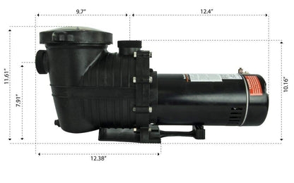 Pompe Piscine Haute Performance Creusée 1.5 HP-230V