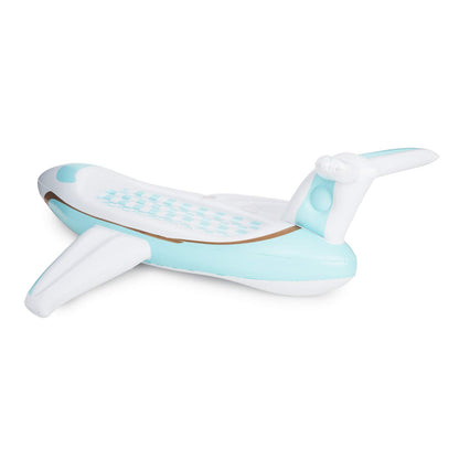 FUNBOY Flotteur de piscine d'avion à jet privé de luxe gonflable géant, flotteur de luxe pour les fêtes de piscine d'été et les divertissements Blanc