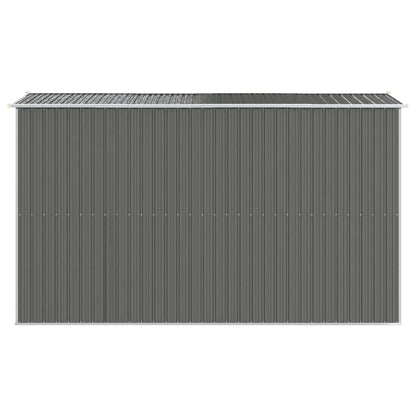 GOLINPEILO Metal Outdoor Garden Storage Shed, Large Steel Utility Tool Shed Storage House, Steel Yard Shed with Double Sliding Doors, Utility and Tool Storage, Light Gray 75.6"x140.6"x87.8" 75.6"x140.6"x87.8"