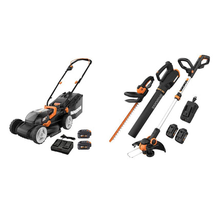 Worx WG779 40V Power Share 4.0Ah 14" Cordless Lawn Mower (Batteries & Charger Included)