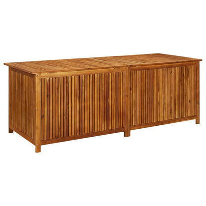 GOLINPEILO Solid Wood Outdoor Storage Bench,Solid Acacia Wood Garden Deck Box Patio Storage Box with Liftable Top Outdoor Wooden Storage Container for Patio,Backyard,Poolside, 78.7"x31.5"x29.5" 78.7"x31.5"x29.5" Solid Acacia Wood