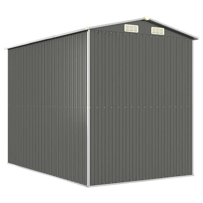 GOLINPEILO Metal Outdoor Garden Storage Shed, Large Steel Utility Tool Shed Storage House, Steel Yard Shed with Double Sliding Doors, Utility and Tool Storage, Light Gray 75.6"x107.9"x87.8" 75.6"x107.9"x87.8"