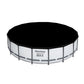 Bestway Steel Pro MAX 18 Foot x 48 Inch Round Metal Frame Above Ground Outdoor Swimming Pool Set with 1,000 Filter Pump, Ladder, and Cover 18' x 48"