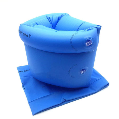 Topsung Floaties Brassards de natation gonflables Anneaux Flotteurs Tube Brassards pour enfants et adultes _Bleu + Orange