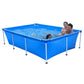 JLeisure Avenli 17818 8.5 x 6 x 2 Feet Outdoor Backyard Above Ground Rectangular Steel Frame Swimming Pool with Repair Patch for Kids & Adults, Blue 8.5' x 6'