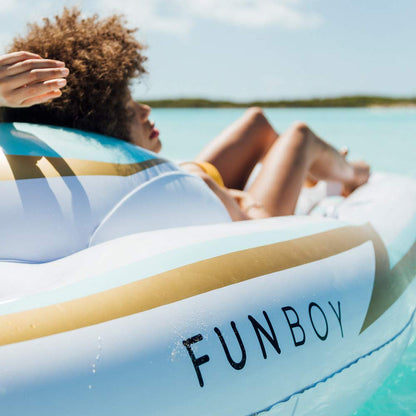 FUNBOY Giant Inflatable Luxury Yacht Speed Boat Pool Float, Two Cupholders, Luxury Float for Summer Pool Parties and Entertainment Yacht Convertible