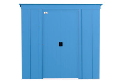 Arrow Shed Classic 6' x 4' Abri de rangement extérieur cadenassable en acier bleu gris 6' x 4' 