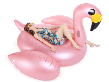 Jasonwell Gonflable Géant Flamant Rose Flotteur de Piscine avec Valves Rapides Summer Beach Piscine Floatie Lounge Flottant Radeau Décorations de Fête Jouets pour Adultes Enfants XXX-Large