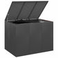 vidaXL Cushion Box, Deck Box with Lid, Patio Cabinet, Storage Chest for Outdoor Cushions Throw Pillows Garden Tools Pool Supplies, PE Rattan Black 57.1" x 39.4" x 40.6"