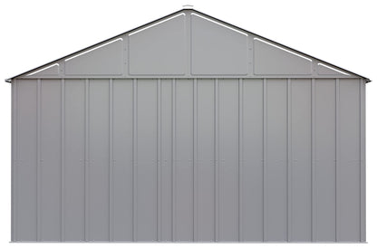 Arrow Sheds Hangar de rangement extérieur classique en acier cadenassable, 12' x 12', gris flûte 