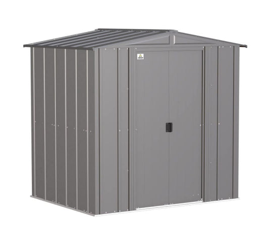 Arrow Shed Classic 6' x 5' Outdoor Padlockable Steel Storage Shed Building Blue Grey