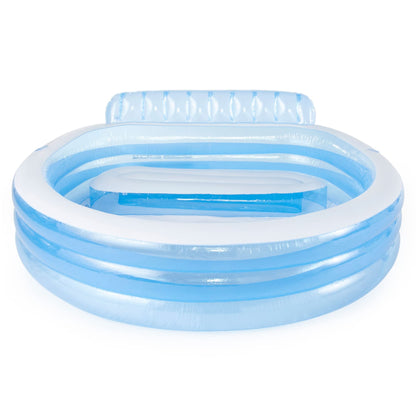 Piscine gonflable ronde Intex Swim Center avec banc et couverture