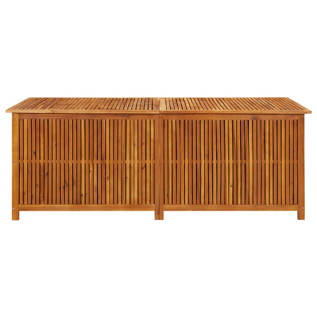 Canditree Patio Deck Box Solid Acacia Wood Outdoor Wooden Storage Box Container for Patio Furniture Cushions, Garden Tools (78.7"x31.4"x29.5") 78.7"x31.4"x29.5"