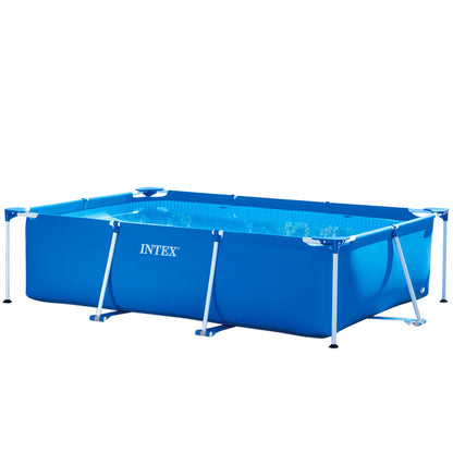 Intex Rectangular Frame Above Ground Pool, 14' 9" x 7' 3" x 33"