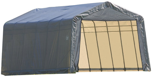 ShelterLogic 71434 Grey 12'x20'x8' Peak Style Shelter 12'x20'x8' Gray