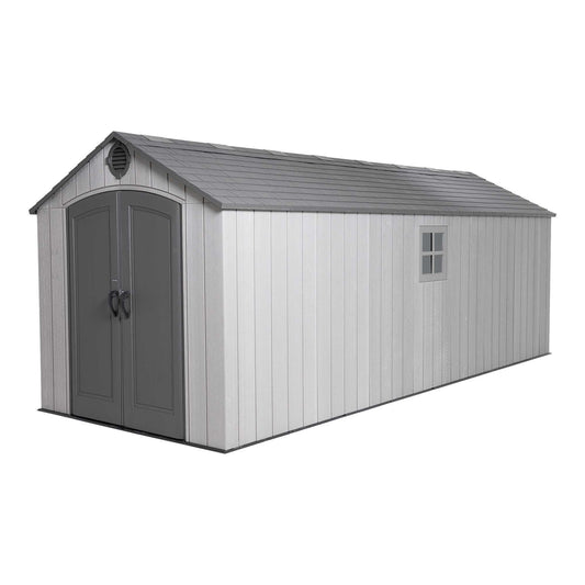 Lifetime 8 x 20 Ft. Outdoor Storage Shed, Gray