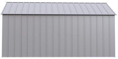 Arrow Sheds Hangar de rangement extérieur classique en acier cadenassable, 12' x 14', gris flûte 