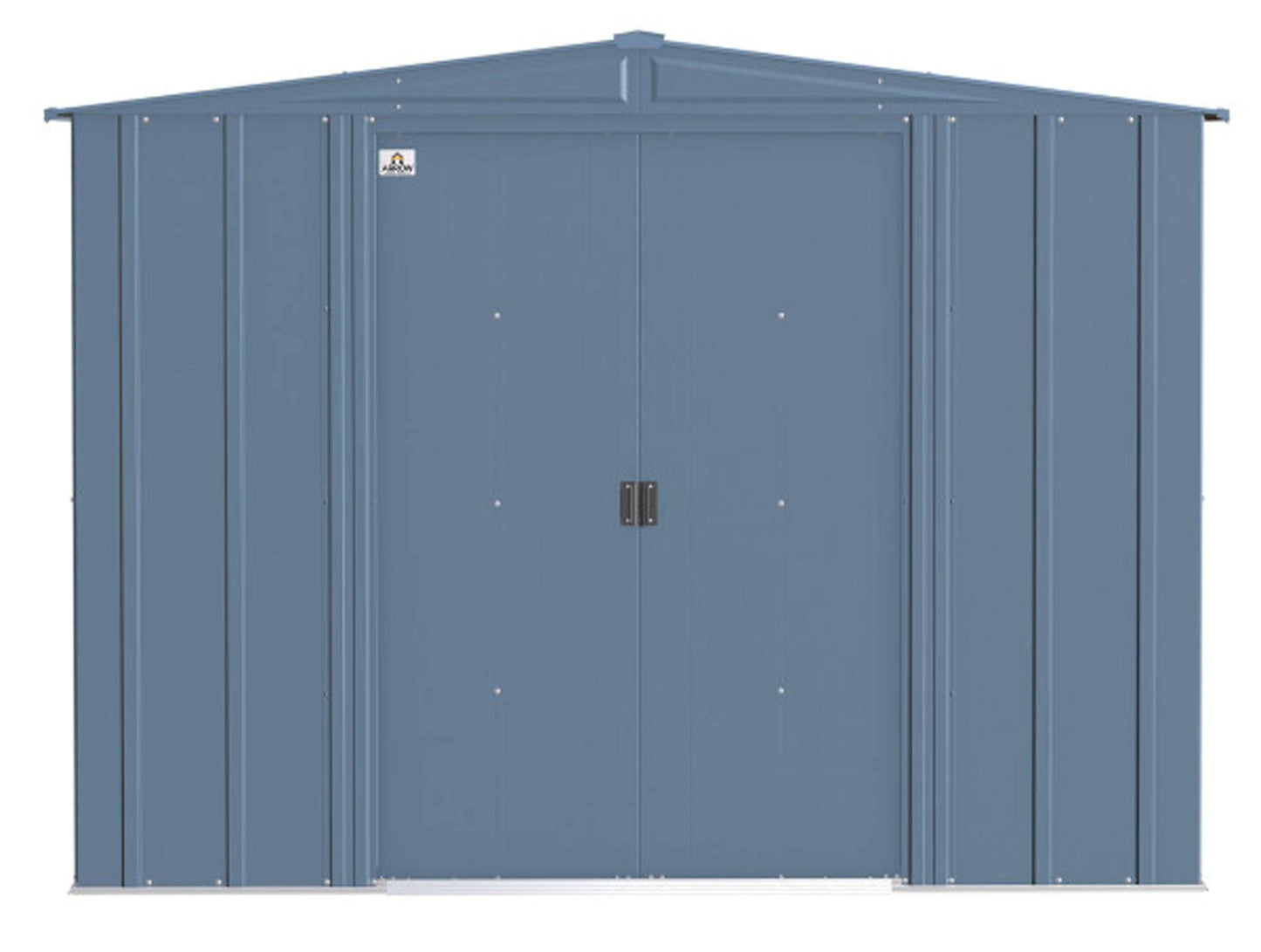 Arrow Shed Classic 8' x 6' Hangar de rangement extérieur cadenassable en acier, bleu gris 