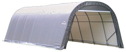 ShelterLogic 72332 Grey 12'x24'x8' Round Style Shelter 12'x24'x8' Gray