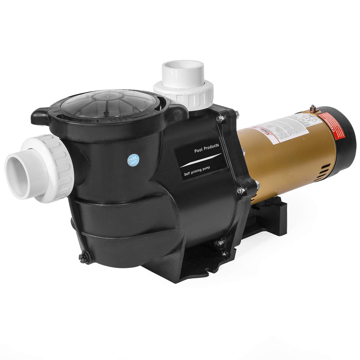 XtremepowerUS 2HP In-Ground Swimming Pool Pump Variable Speed 2" Inlet 230V High Flo w/ Slip-On Fitting
