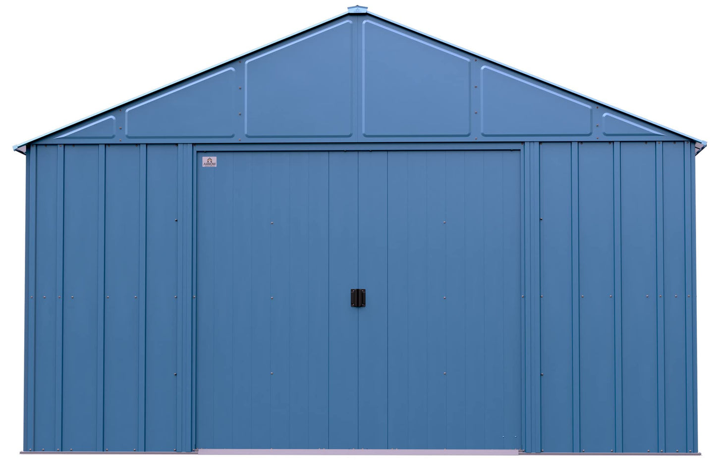 Arrow Sheds Classic 12' x 14' Outdoor Padlockable Steel Storage Shed Building, Blue Grey