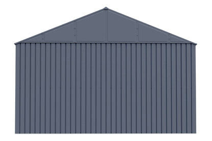 Arrow Shed Elite Hangar de rangement extérieur en acier avec toit à pignon verrouillable, 12' x 12', Anthracite 