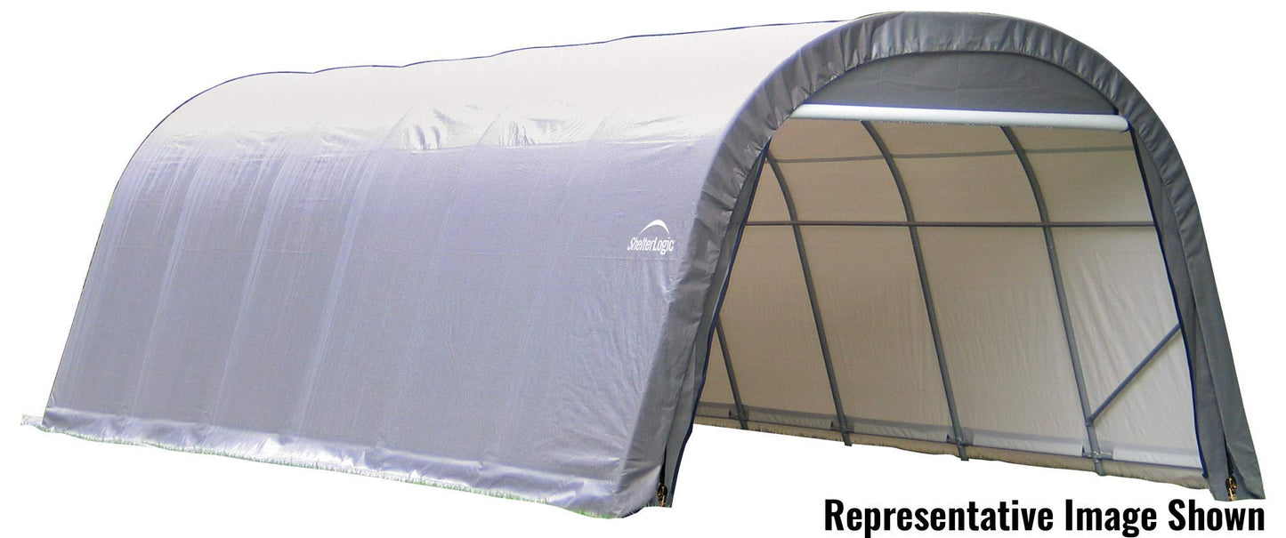 ShelterLogic 76632 Gris 12'x28'x8' Abri de style rond 12'x28'x8' Gris 