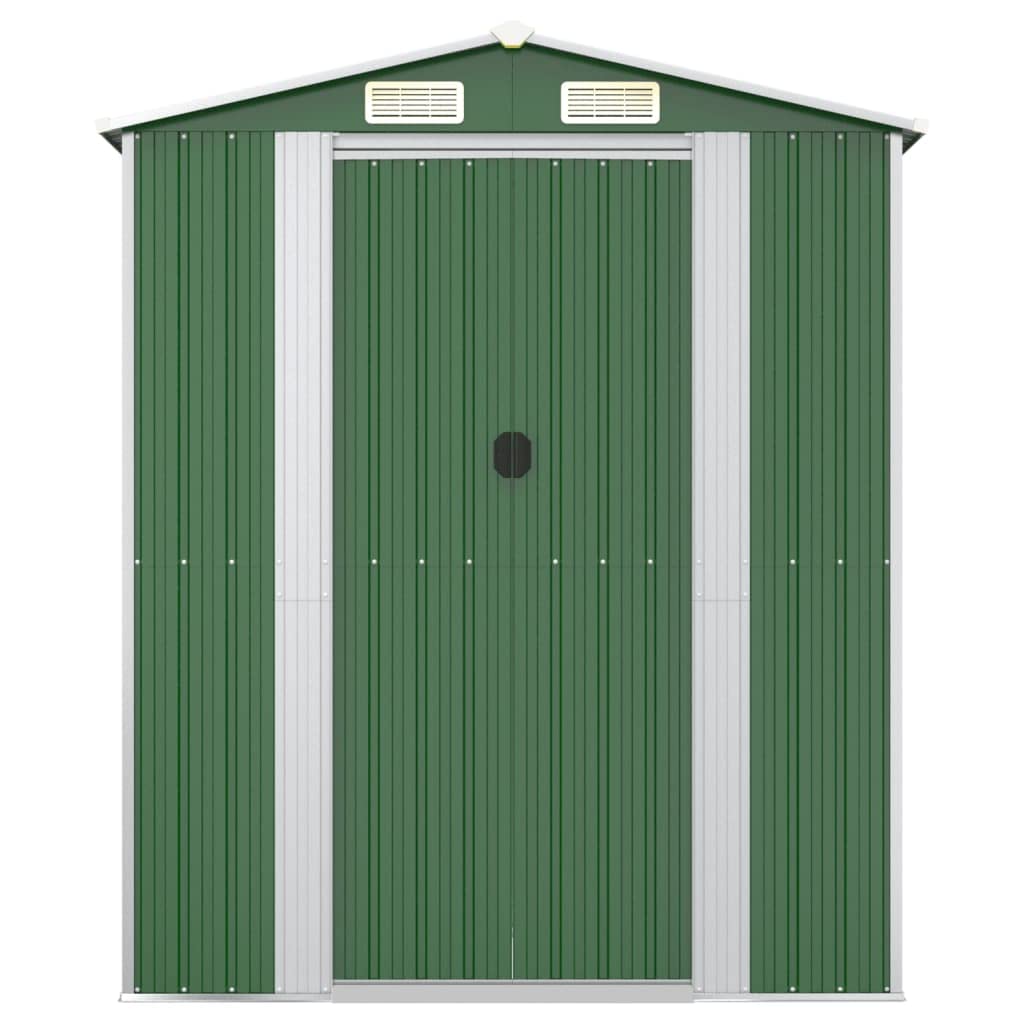 GOLINPEILO Metal Outdoor Garden Storage Shed, Large Steel Utility Tool Shed Storage House, Steel Yard Shed with Double Sliding Doors, Utility and Tool Storage, Green 75.6"x303.9"x87.8" 75.6"x303.9"x87.8"