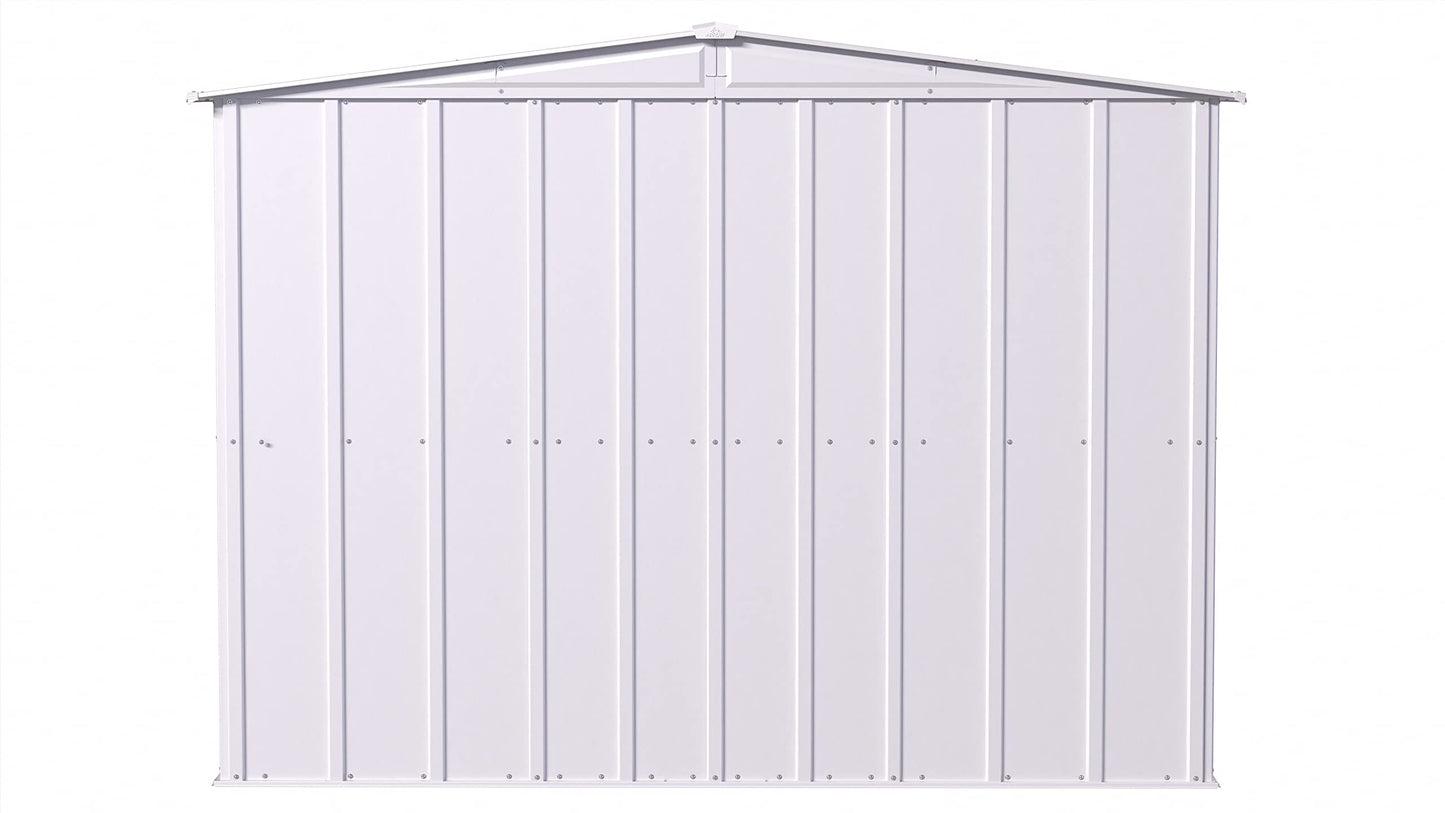 Arrow Shed Classic 8' x 8' Hangar de rangement extérieur cadenassable en acier, gris flûte 8' x 8' 