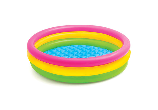 Intex Sunset Glow Inflatable Pool: 58" x 13" - 3 Ring Soft Floor