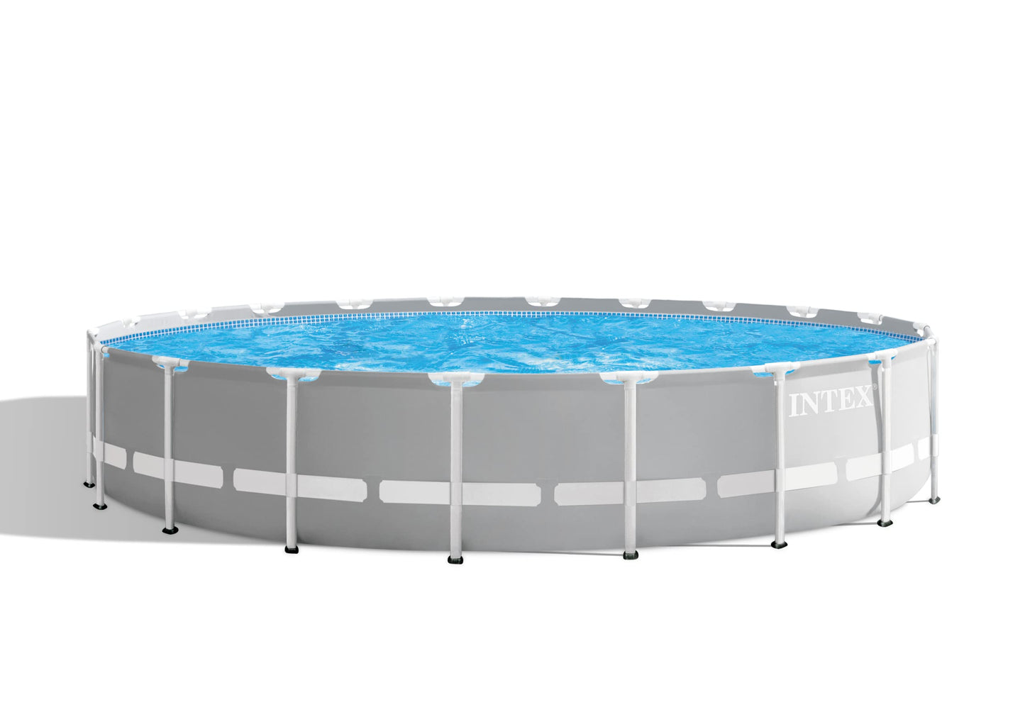 INTEX 26755EH Prism Frame Premium Above Ground Swimming Pool Set: 20ft x 52in – Includes 1500 GPH Cartridge Filter Pump – Removable Ladder – Pool Cover – Ground Cloth Frame Pool