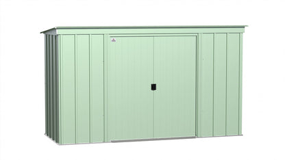 Arrow Shed Classic 10' x 4' Outdoor Padlockable Steel Storage Shed Building Sage Green 10' x 4'