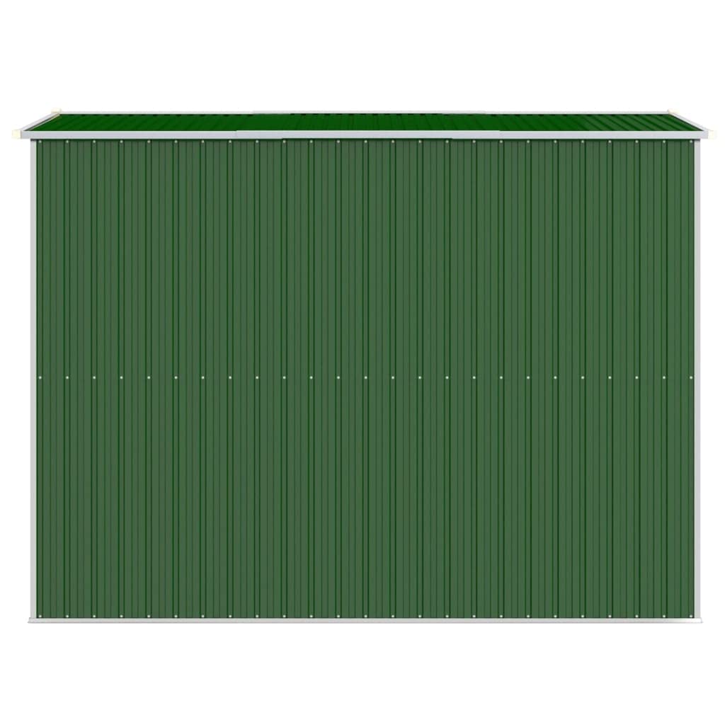 GOLINPEILO Abri de jardin extérieur en métal, grand hangar à outils utilitaire en acier, abri de jardin en acier avec doubles portes coulissantes, rangement utilitaire et outils, vert 75,6"x107,9"x87,8" 75,6"x107,9"x87,8" 