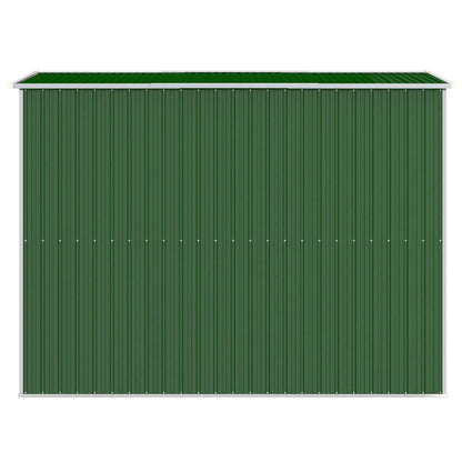 GOLINPEILO Abri de jardin extérieur en métal, grand hangar à outils utilitaire en acier, abri de jardin en acier avec doubles portes coulissantes, rangement utilitaire et outils, vert 75,6"x107,9"x87,8" 75,6"x107,9"x87,8" 